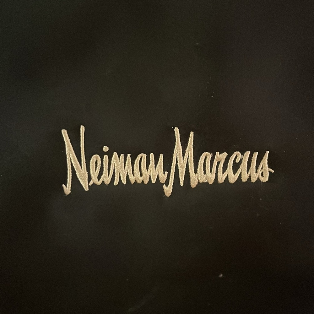 RARE black Neiman Marcus butterfly nylon tote bag - Picture 3 of 3